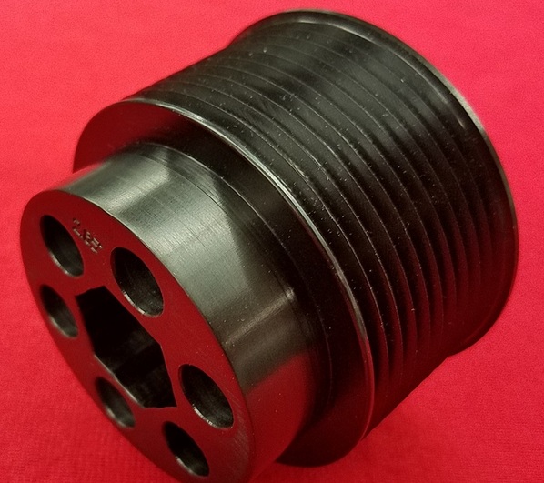 Billet Grooved Supercharger Pulley Dodge-Jeep 6.2L Hemi - Click Image to Close